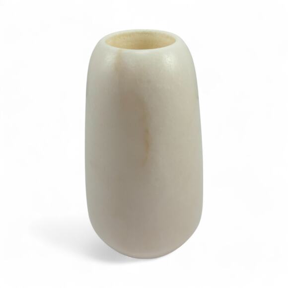 Vintage Handcrafted Alabaster Stone Vase – Minimalist Design, 5" Tall - Picture 11 of 11